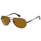 Ochelari de soare Polaroid Barbat Aviator PLD 2100/S/X YZ4 MU MATT BROWN