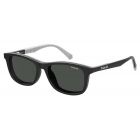 Ochelari de soare Polaroid Copii Patrati PLD 8045/CS 08A M9 BLACK GREY 43 CLIP ON
