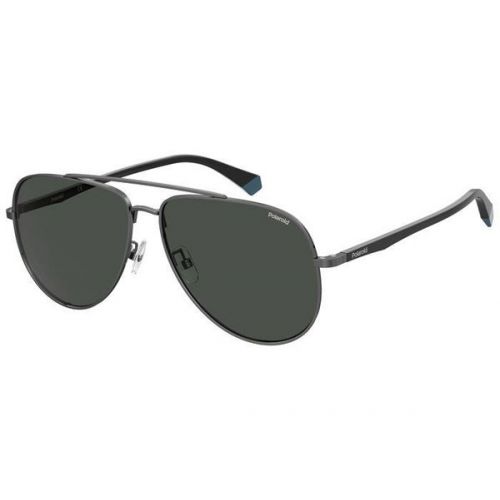 Ochelari de soare Polaroid Barbat Aviator PLD 2105/G/S V81  M9 DARK RUTHENIUM BLACK