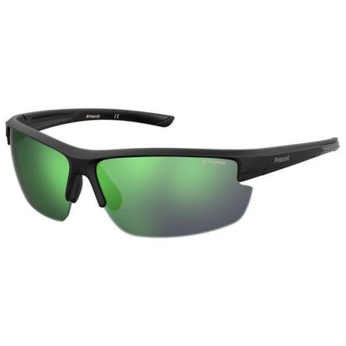 Ochelari de soare Polaroid Barbat Dreptunghiulari PLD 7027/S 3OL 5Z BLACK GREEN 72 SPORT