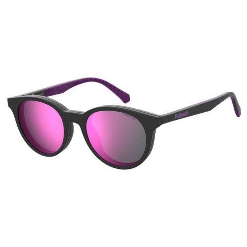 Ochelari de soare Polaroid Copii Rotunzi PLD 8044/CS 5F3 AI MATT BLACK VIOLET