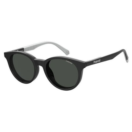 Ochelari de soare Polaroid Copii Rotunzi PLD 8044/CS 807 M9 BLACK  45 CLIP ON