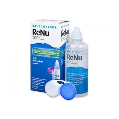 Soultie pentru lentile de contact ReNu MultiPlus 120 ml + suport lentile de contact inclus